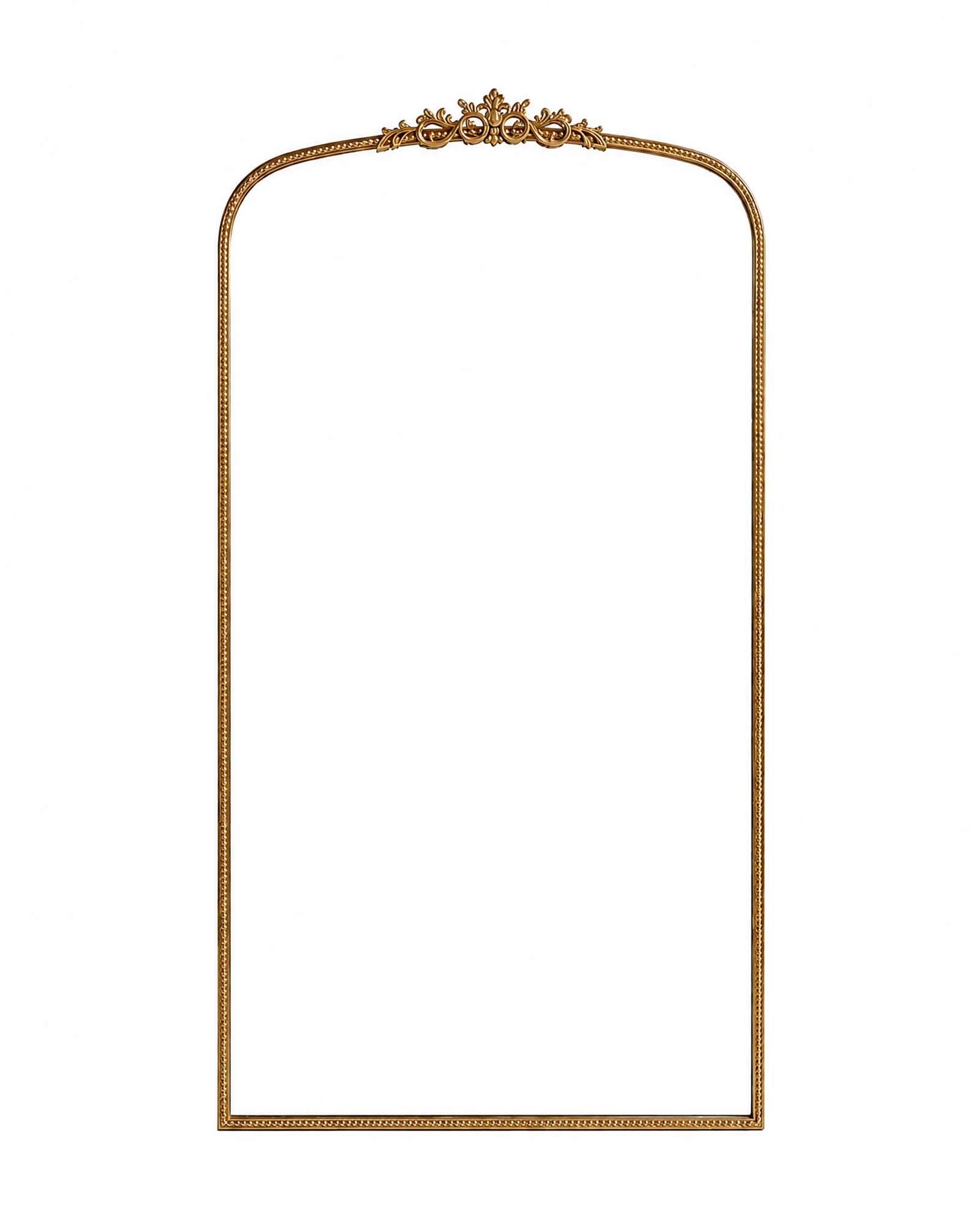 Gold Royal Mirror — Miami wedding and event rental.